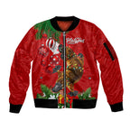 personalised-platypus-lover-sleeve-zip-bomber-jacket-australia-merry-christmas-aboriginal