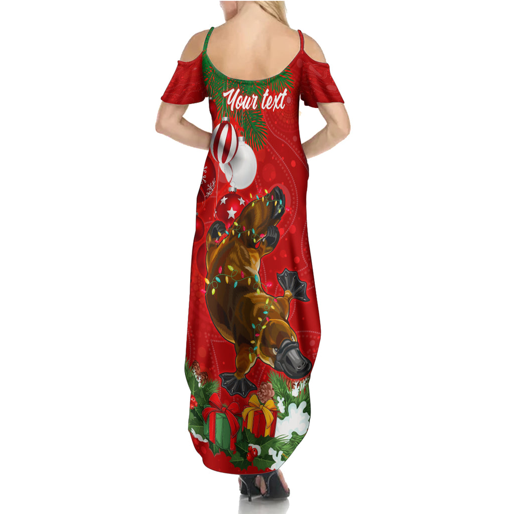 personalised-platypus-lover-summer-maxi-dress-australia-merry-christmas-aboriginal