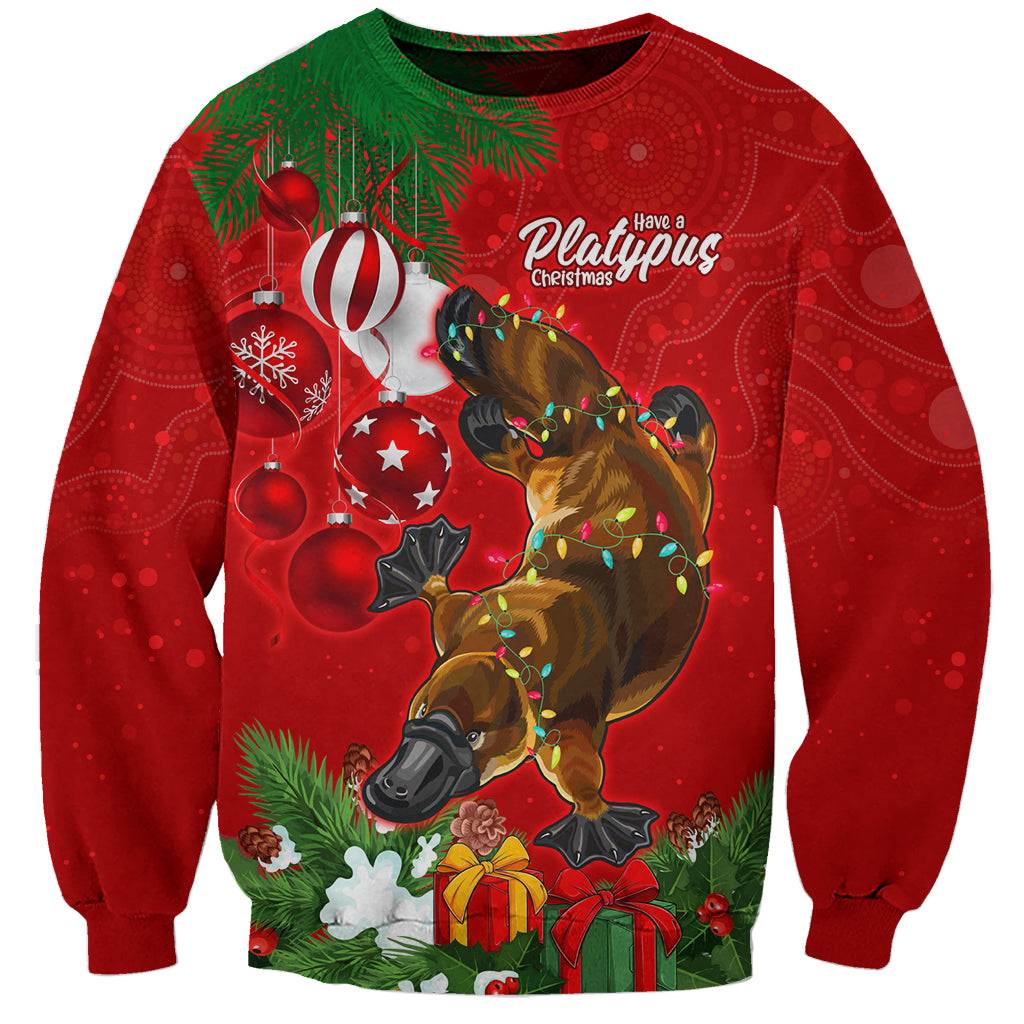 personalised-platypus-lover-sweatshirt-australia-merry-christmas-aboriginal