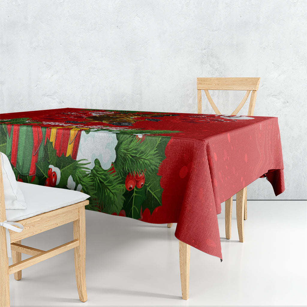Personalised Platypus Lover Tablecloth Australia Merry Christmas Aboriginal LT9