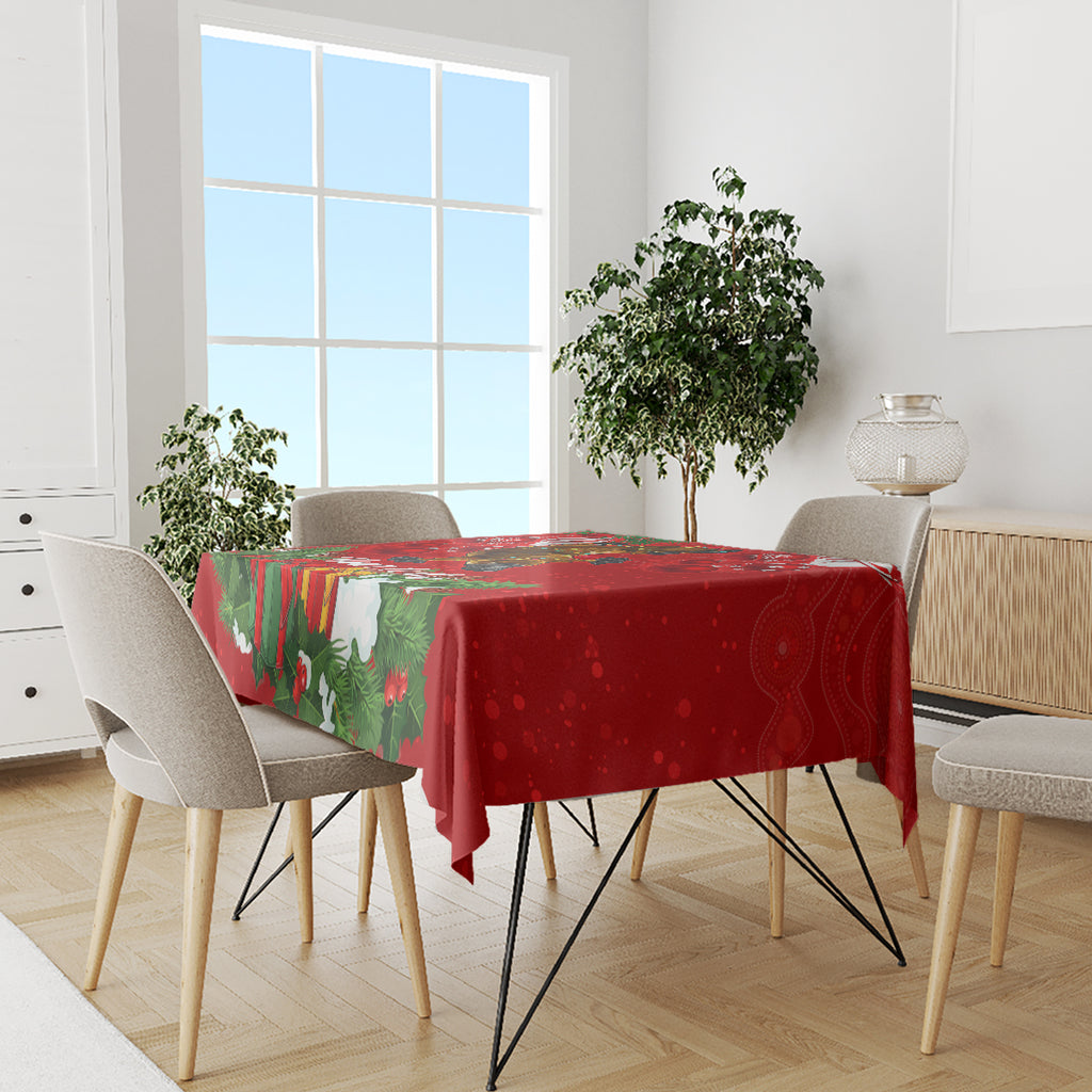 Personalised Platypus Lover Tablecloth Australia Merry Christmas Aboriginal LT9