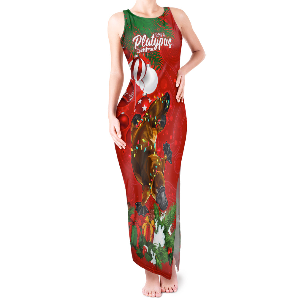 personalised-platypus-lover-tank-maxi-dress-australia-merry-christmas-aboriginal