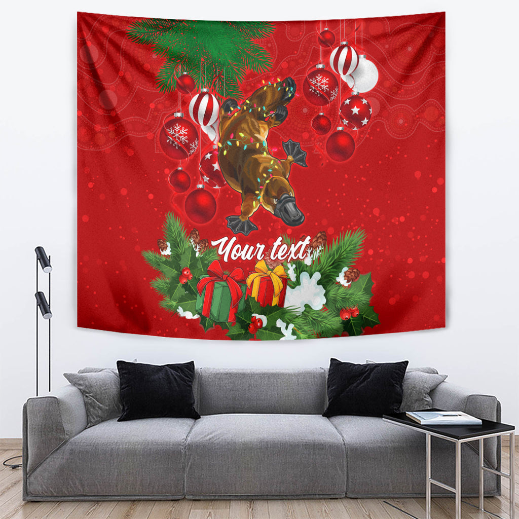 personalised-platypus-lover-tapestry-australia-merry-christmas-aboriginal