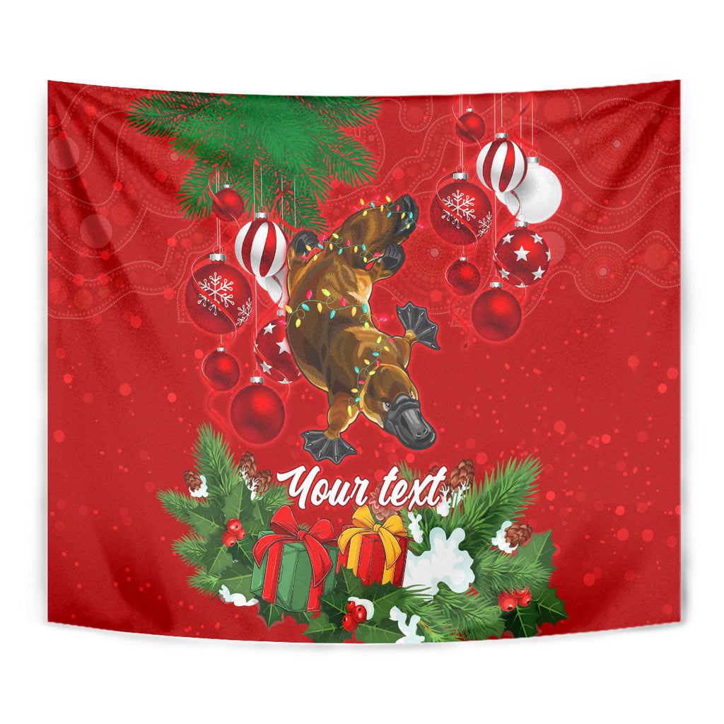 personalised-platypus-lover-tapestry-australia-merry-christmas-aboriginal
