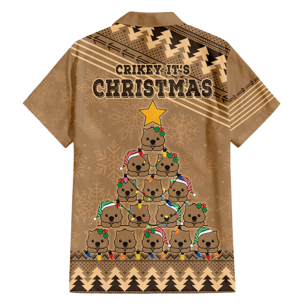 wombat-christmas-tree-family-matching-puletasi-dress-and-hawaiian-shirt-australia-merry-xmas-simple-style
