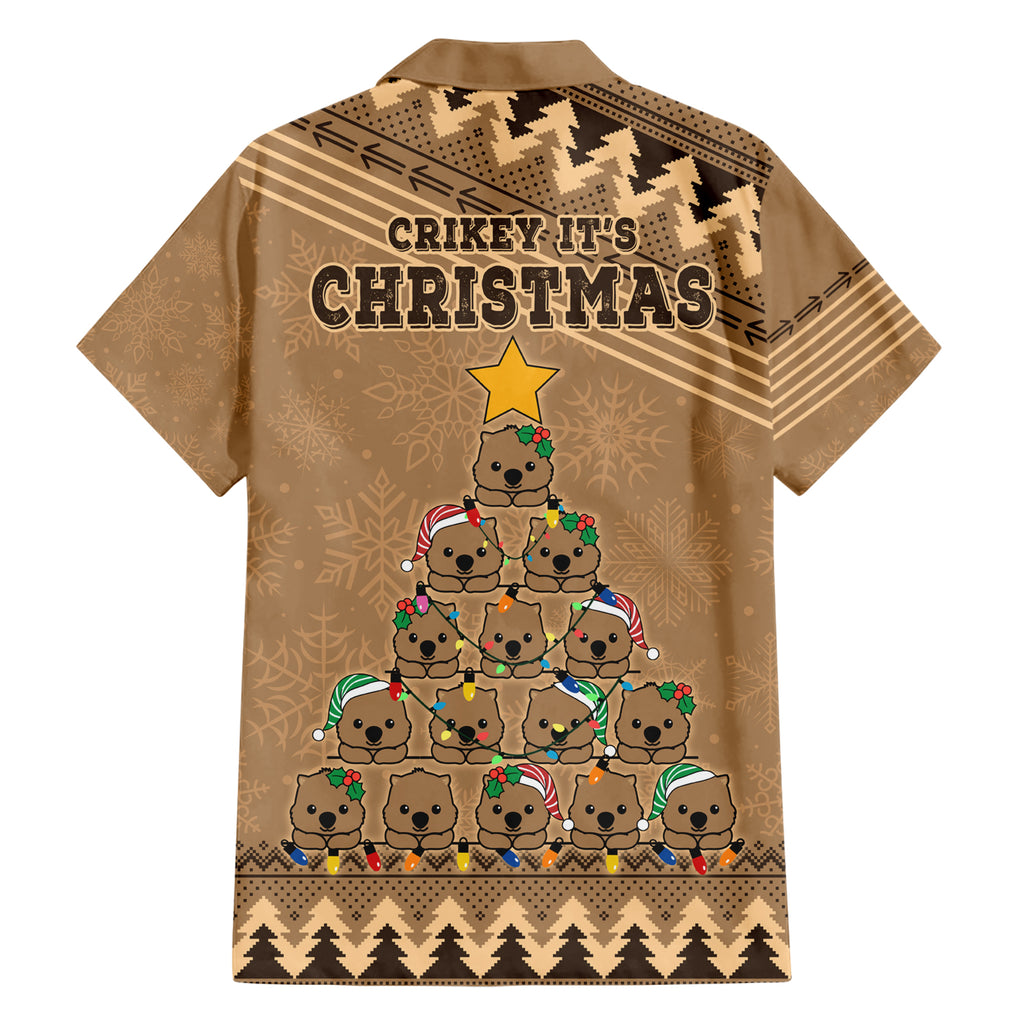 wombat-christmas-tree-family-matching-short-sleeve-bodycon-dress-and-hawaiian-shirt-australia-merry-xmas-simple-style