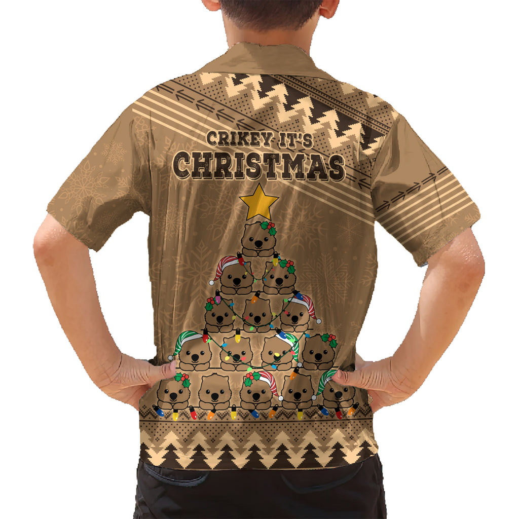 wombat-christmas-tree-kid-hawaiian-shirt-australia-merry-xmas-simple-style