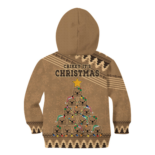 wombat-christmas-tree-kid-hoodie-australia-merry-xmas-simple-style