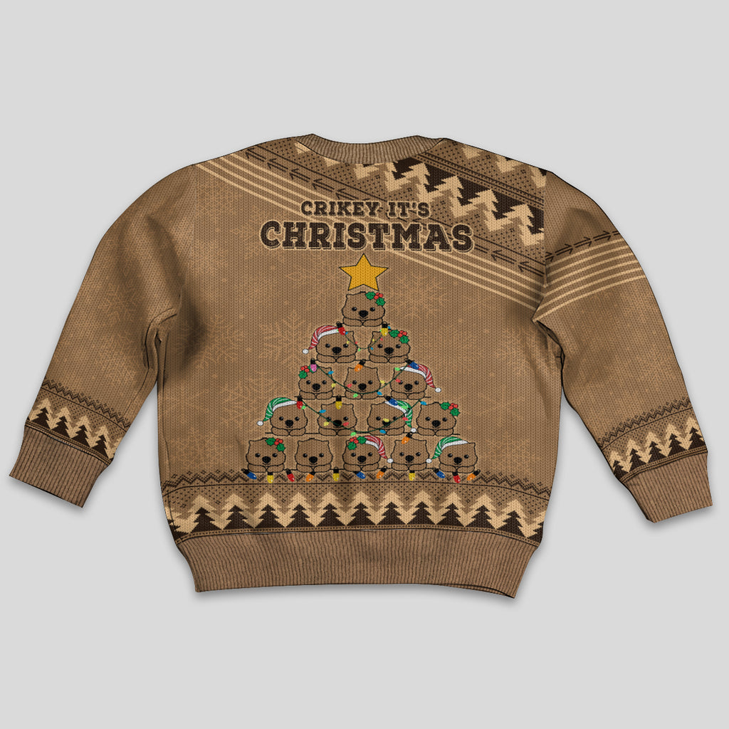 wombat-christmas-tree-kid-ugly-christmas-sweater-australia-merry-xmas-simple-style