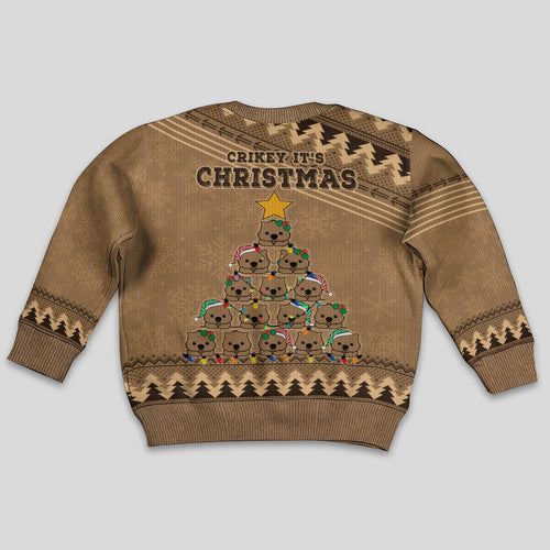 wombat-christmas-tree-kid-ugly-christmas-sweater-australia-merry-xmas-simple-style