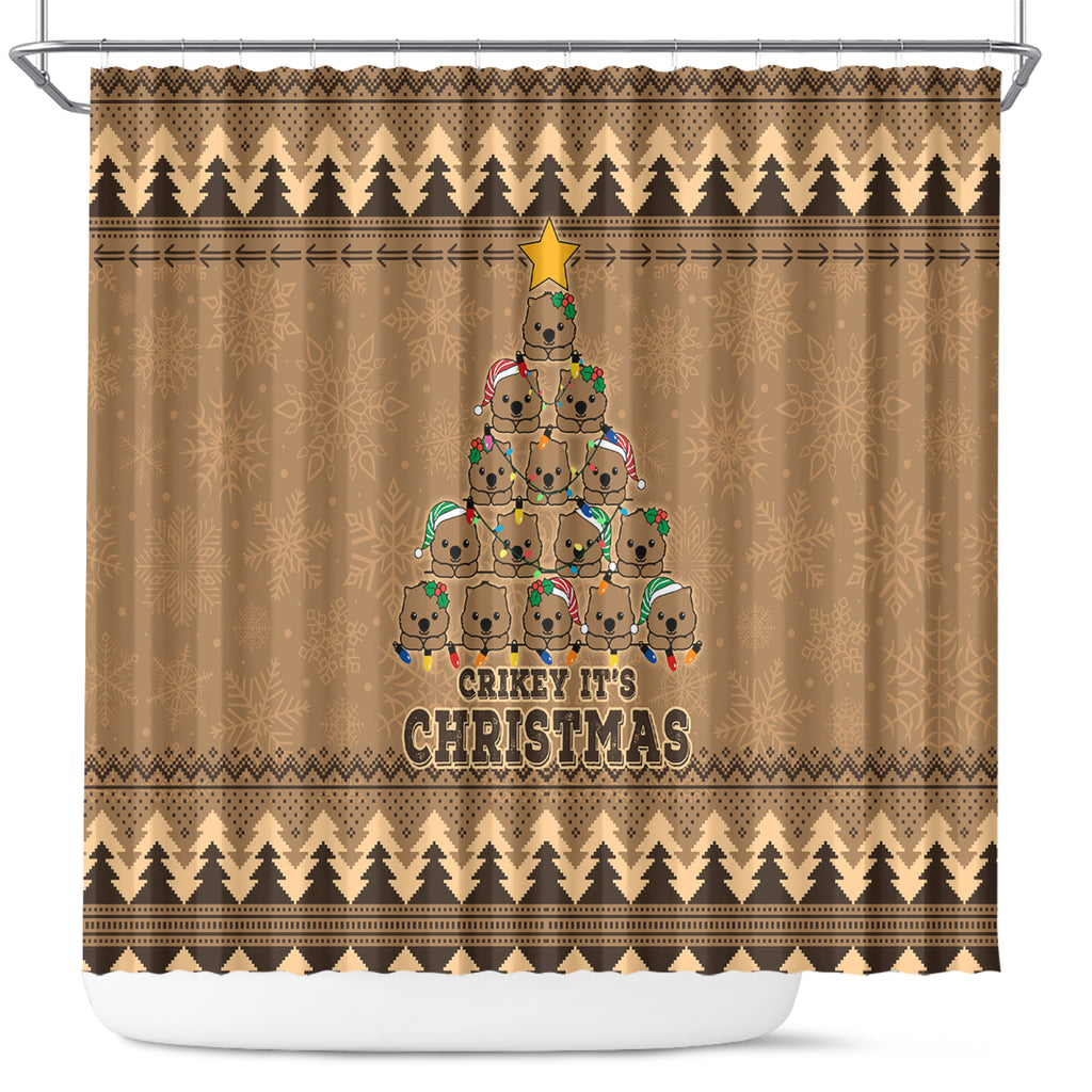 wombat-christmas-tree-shower-curtain-australia-merry-xmas-simple-style