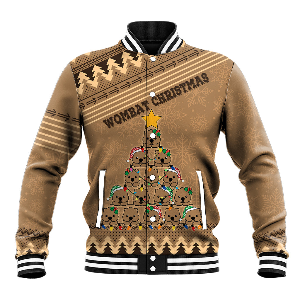 personalised-wombat-christmas-tree-baseball-jacket-australia-merry-xmas-simple-style