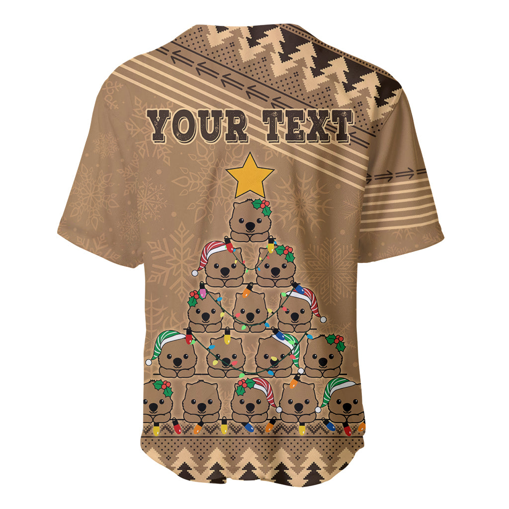 personalised-wombat-christmas-tree-baseball-jersey-australia-merry-xmas-simple-style