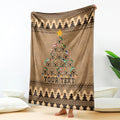 personalised-wombat-christmas-tree-blanket-australia-merry-xmas-simple-style