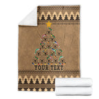 personalised-wombat-christmas-tree-blanket-australia-merry-xmas-simple-style