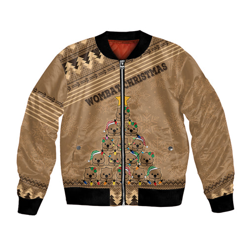 personalised-wombat-christmas-tree-bomber-jacket-australia-merry-xmas-simple-style