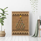 personalised-wombat-christmas-tree-canvas-wall-art-australia-merry-xmas-simple-style
