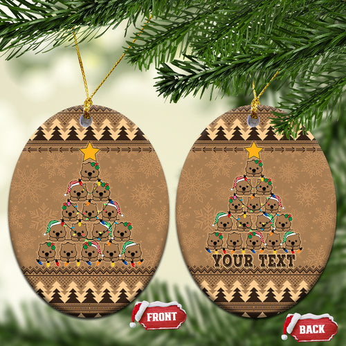 personalised-wombat-christmas-tree-ceramic-ornament-australia-merry-xmas-simple-style