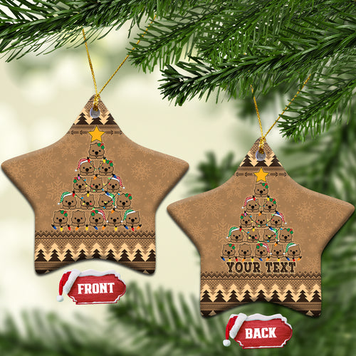 personalised-wombat-christmas-tree-ceramic-ornament-australia-merry-xmas-simple-style