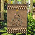 personalised-wombat-christmas-tree-garden-flag-australia-merry-xmas-simple-style