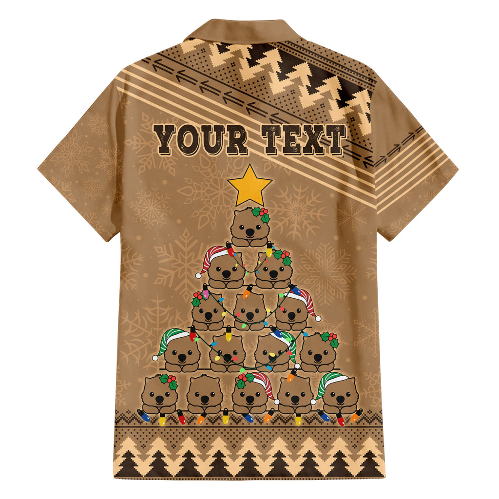 personalised-wombat-christmas-tree-hawaiian-shirt-australia-merry-xmas-simple-style