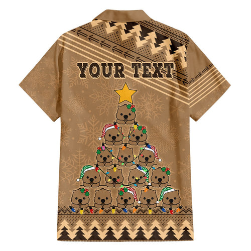 personalised-wombat-christmas-tree-hawaiian-shirt-australia-merry-xmas-simple-style