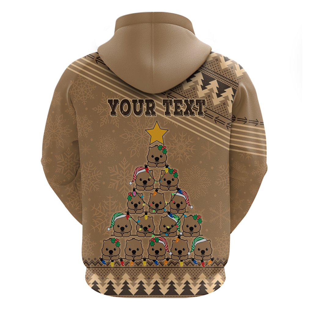 personalised-wombat-christmas-tree-hoodie-australia-merry-xmas-simple-style