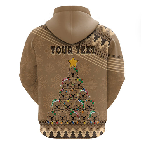 personalised-wombat-christmas-tree-hoodie-australia-merry-xmas-simple-style