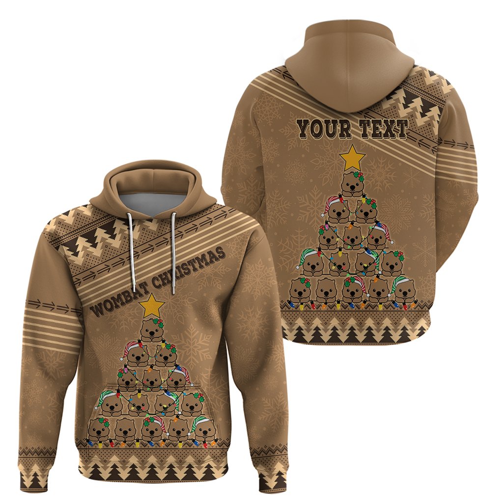 personalised-wombat-christmas-tree-hoodie-australia-merry-xmas-simple-style