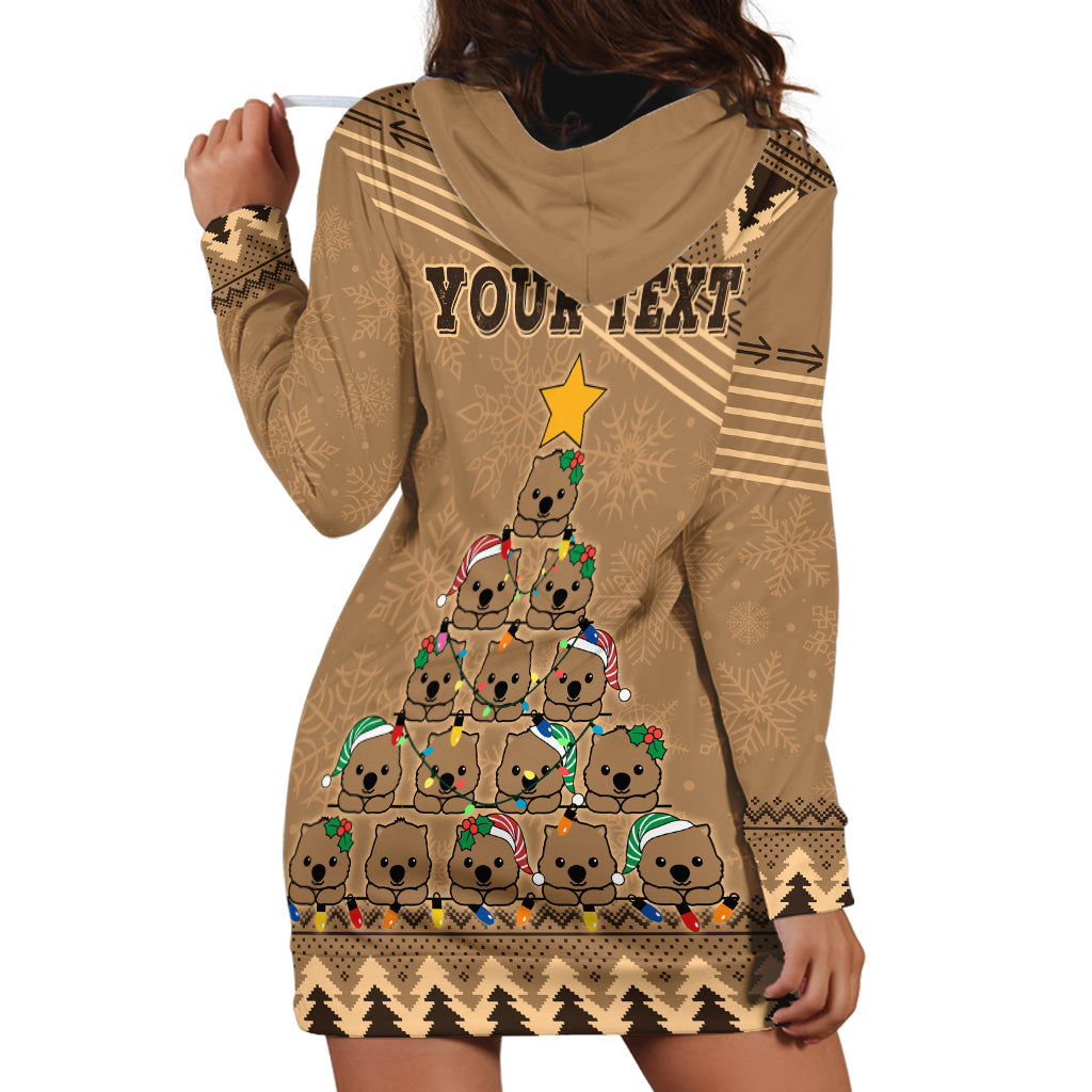 personalised-wombat-christmas-tree-hoodie-dress-australia-merry-xmas-simple-style