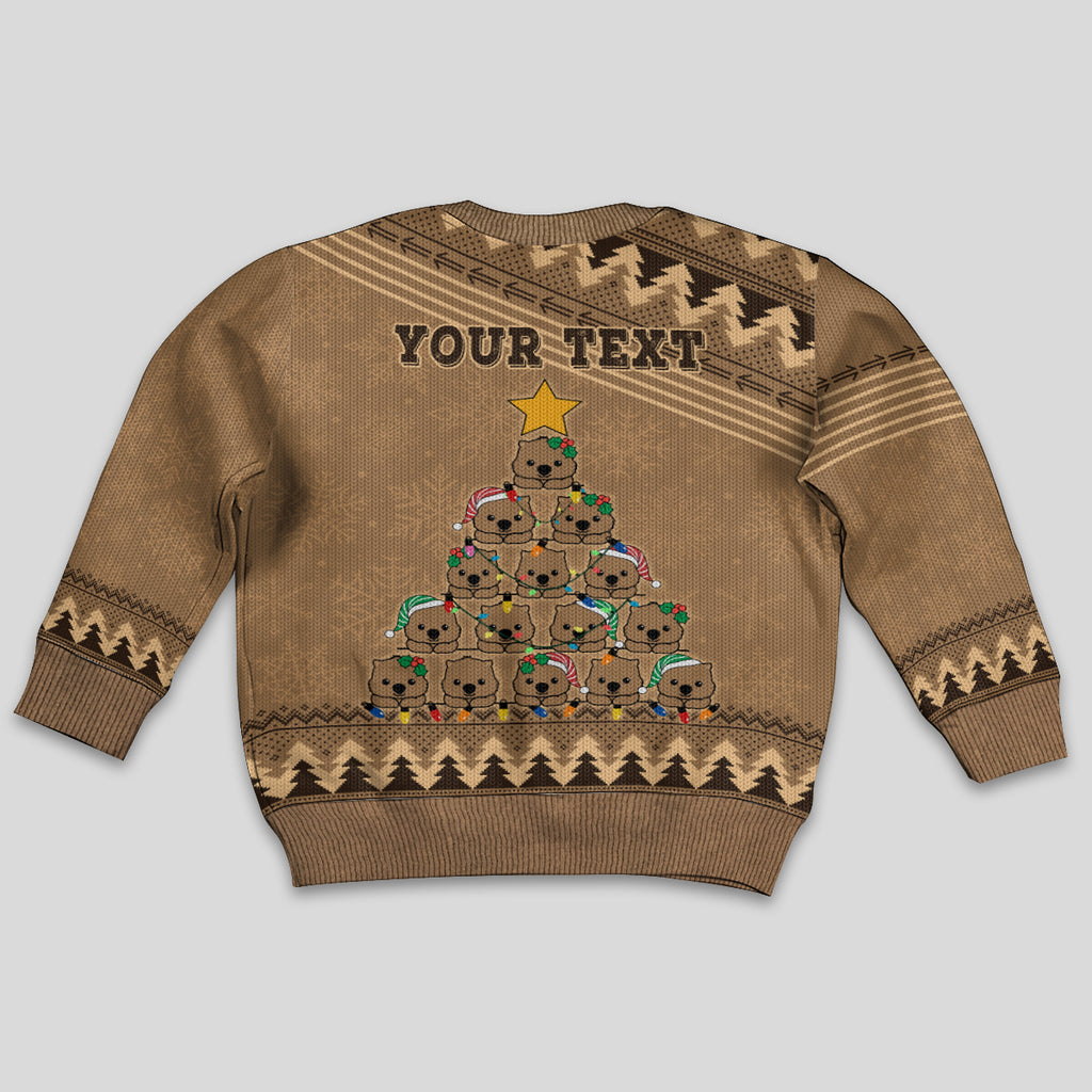 personalised-wombat-christmas-tree-kid-ugly-christmas-sweater-australia-merry-xmas-simple-style