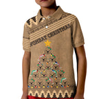 personalised-wombat-christmas-tree-kid-polo-shirt-australia-merry-xmas-simple-style