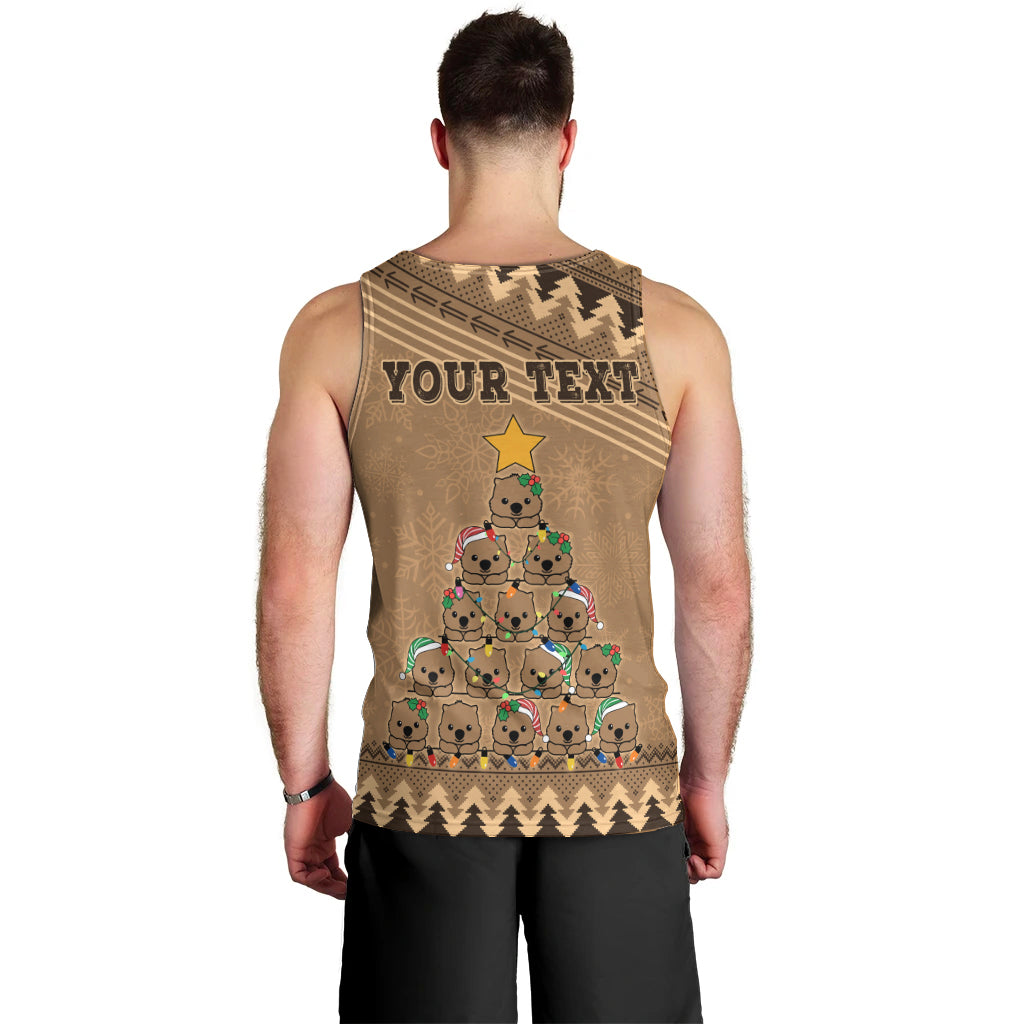 personalised-wombat-christmas-tree-men-tank-top-australia-merry-xmas-simple-style