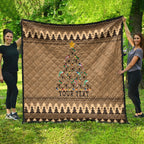 personalised-wombat-christmas-tree-quilt-australia-merry-xmas-simple-style