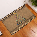 personalised-wombat-christmas-tree-rubber-doormat-australia-merry-xmas-simple-style