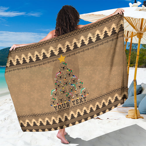 personalised-wombat-christmas-tree-sarong-australia-merry-xmas-simple-style
