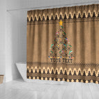 personalised-wombat-christmas-tree-shower-curtain-australia-merry-xmas-simple-style