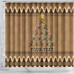 personalised-wombat-christmas-tree-shower-curtain-australia-merry-xmas-simple-style