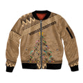 personalised-wombat-christmas-tree-sleeve-zip-bomber-jacket-australia-merry-xmas-simple-style