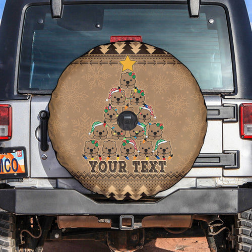 personalised-wombat-christmas-tree-spare-tire-cover-australia-merry-xmas-simple-style
