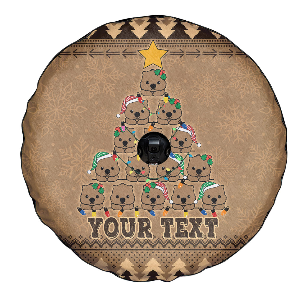 personalised-wombat-christmas-tree-spare-tire-cover-australia-merry-xmas-simple-style