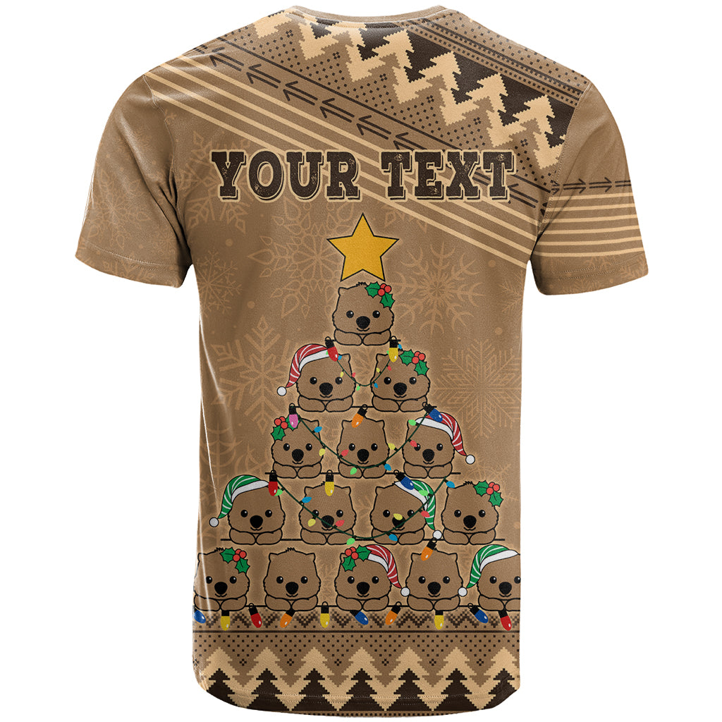 personalised-wombat-christmas-tree-t-shirt-australia-merry-xmas-simple-style