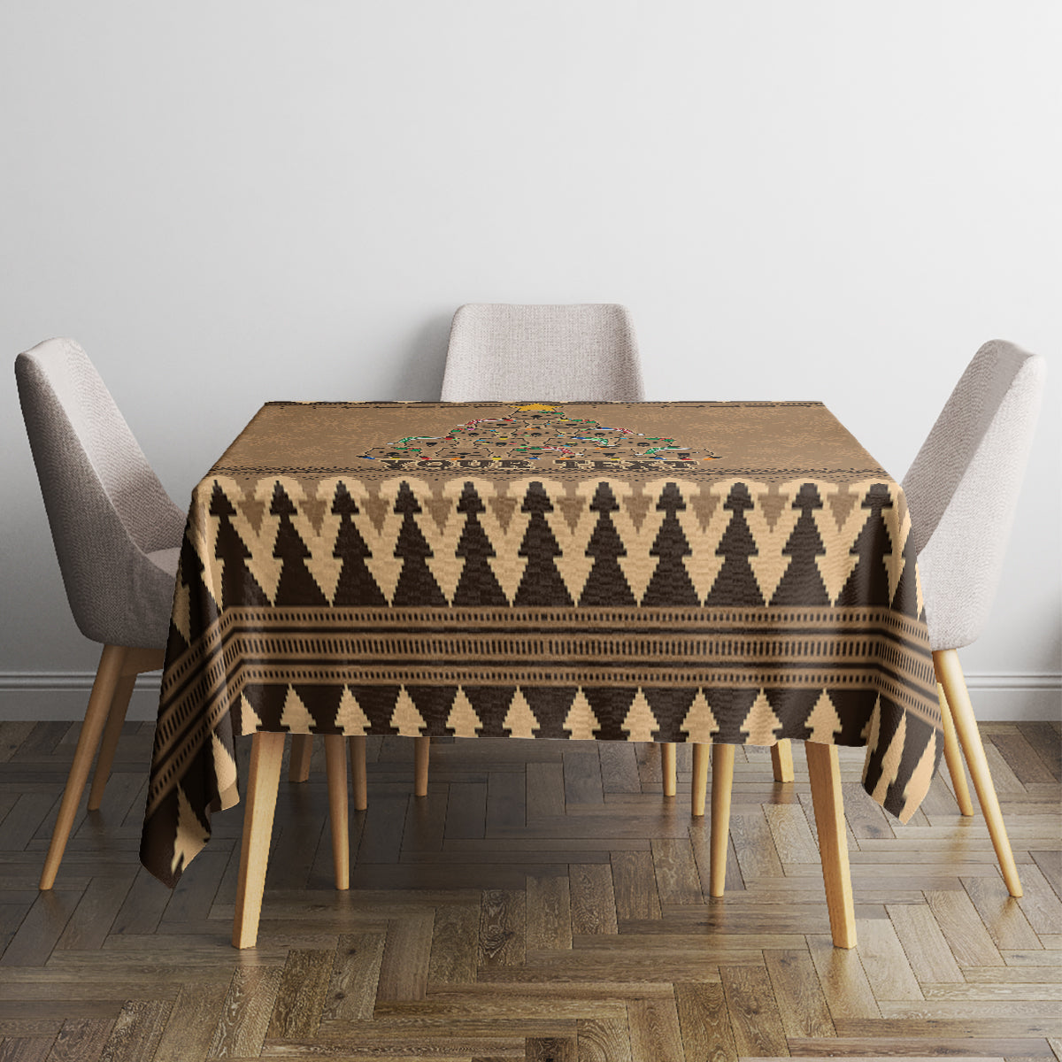 personalised-wombat-christmas-tree-tablecloth-australia-merry-xmas-simple-style