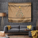 personalised-wombat-christmas-tree-tapestry-australia-merry-xmas-simple-style