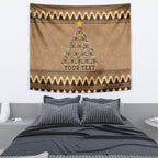 personalised-wombat-christmas-tree-tapestry-australia-merry-xmas-simple-style