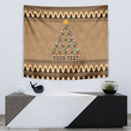 personalised-wombat-christmas-tree-tapestry-australia-merry-xmas-simple-style