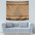 personalised-wombat-christmas-tree-tapestry-australia-merry-xmas-simple-style