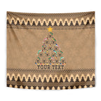 personalised-wombat-christmas-tree-tapestry-australia-merry-xmas-simple-style