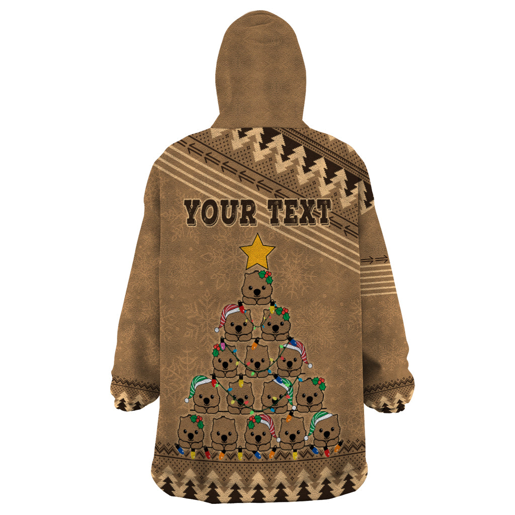 personalised-wombat-christmas-tree-wearable-blanket-hoodie-australia-merry-xmas-simple-style