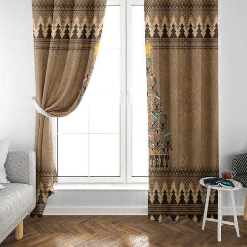 personalised-wombat-christmas-tree-window-curtain-australia-merry-xmas-simple-style